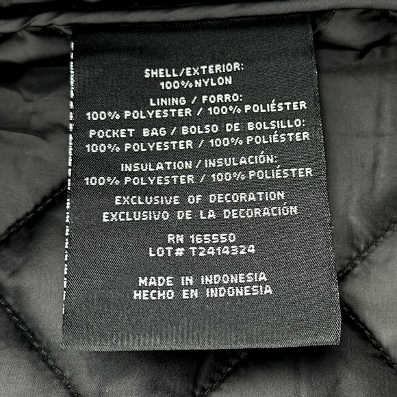 NWT 32 Degrees Heat Women's Full Zip Black Puffer Jacket Quilted | Size L - Picture 10 of 15